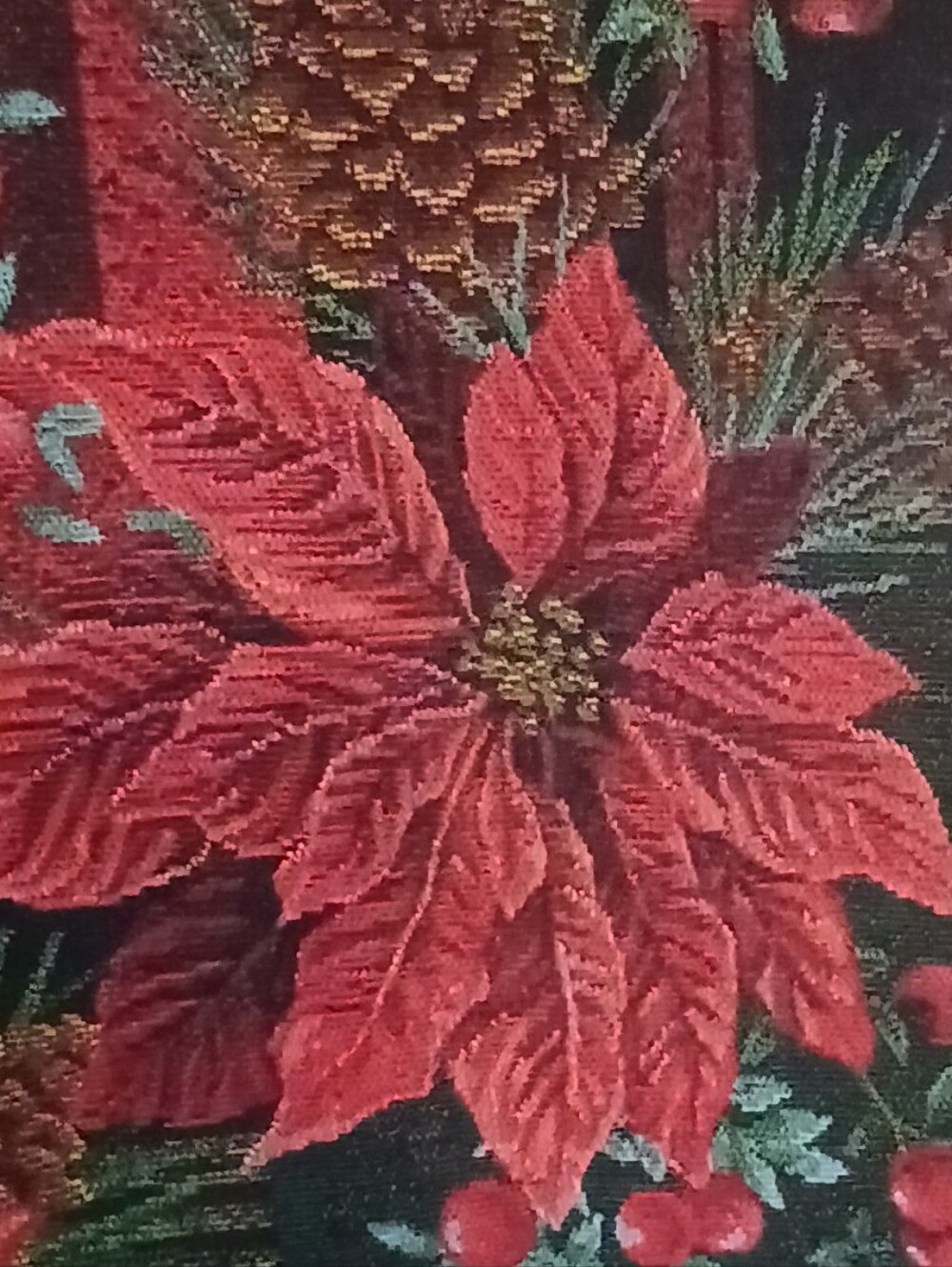 Poinsettia Table Runner Tapestry - Picture 8 of 8